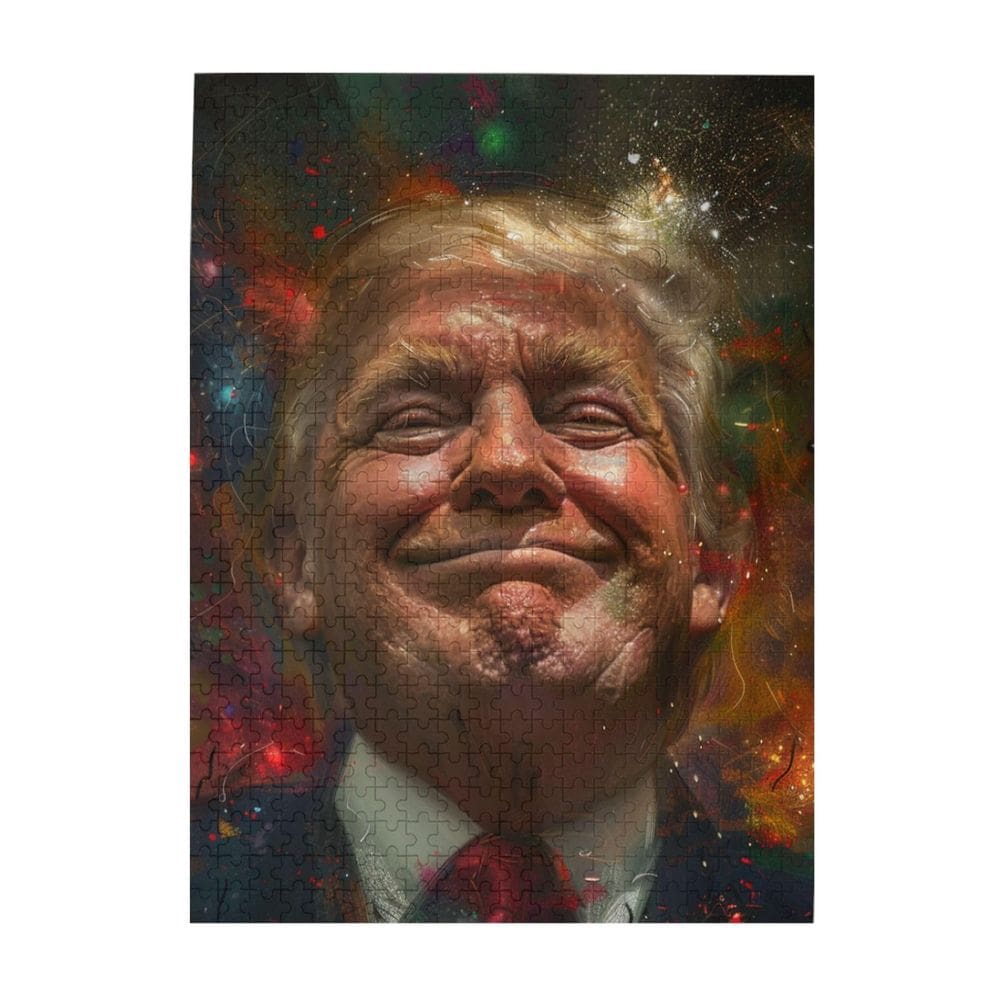 Quebra-cabeça Smiling Trump 500 peças para adultos e crianças