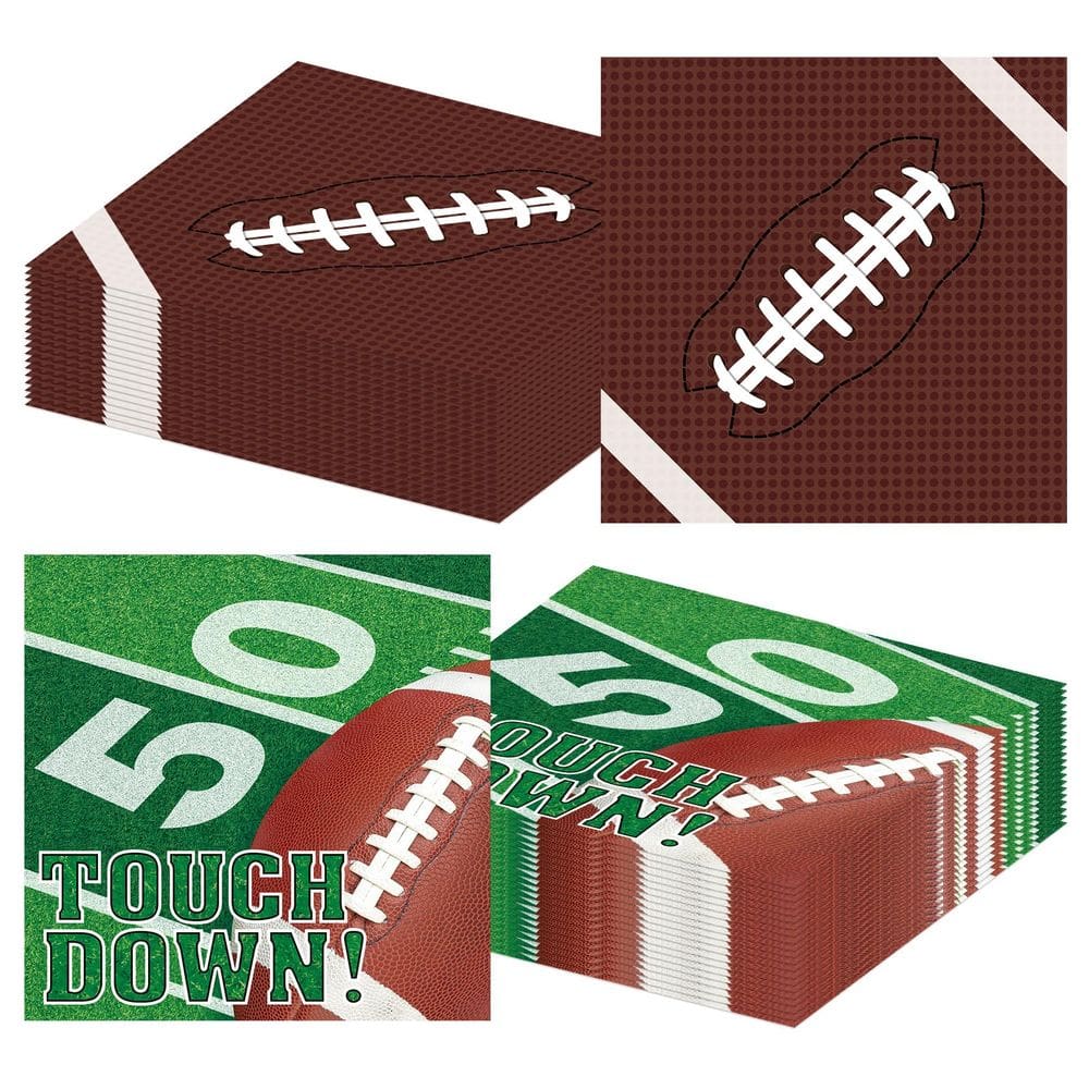 Conjunto de guardanapos Litmirfu Football, pacote com 50, 3 camadas, descartável