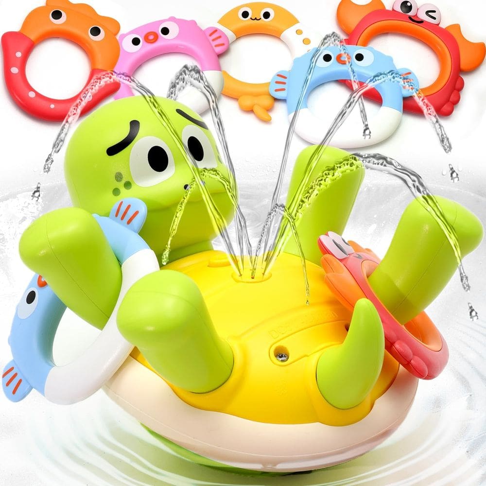 Aspersor de tartaruga recarregável Sizobi Bath Toys para crianças de 1 a 6 anos