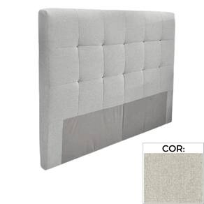 Cabeceira MH-2680 Herval Estofada Casal para Colchão 138 cm Linho Cinza C