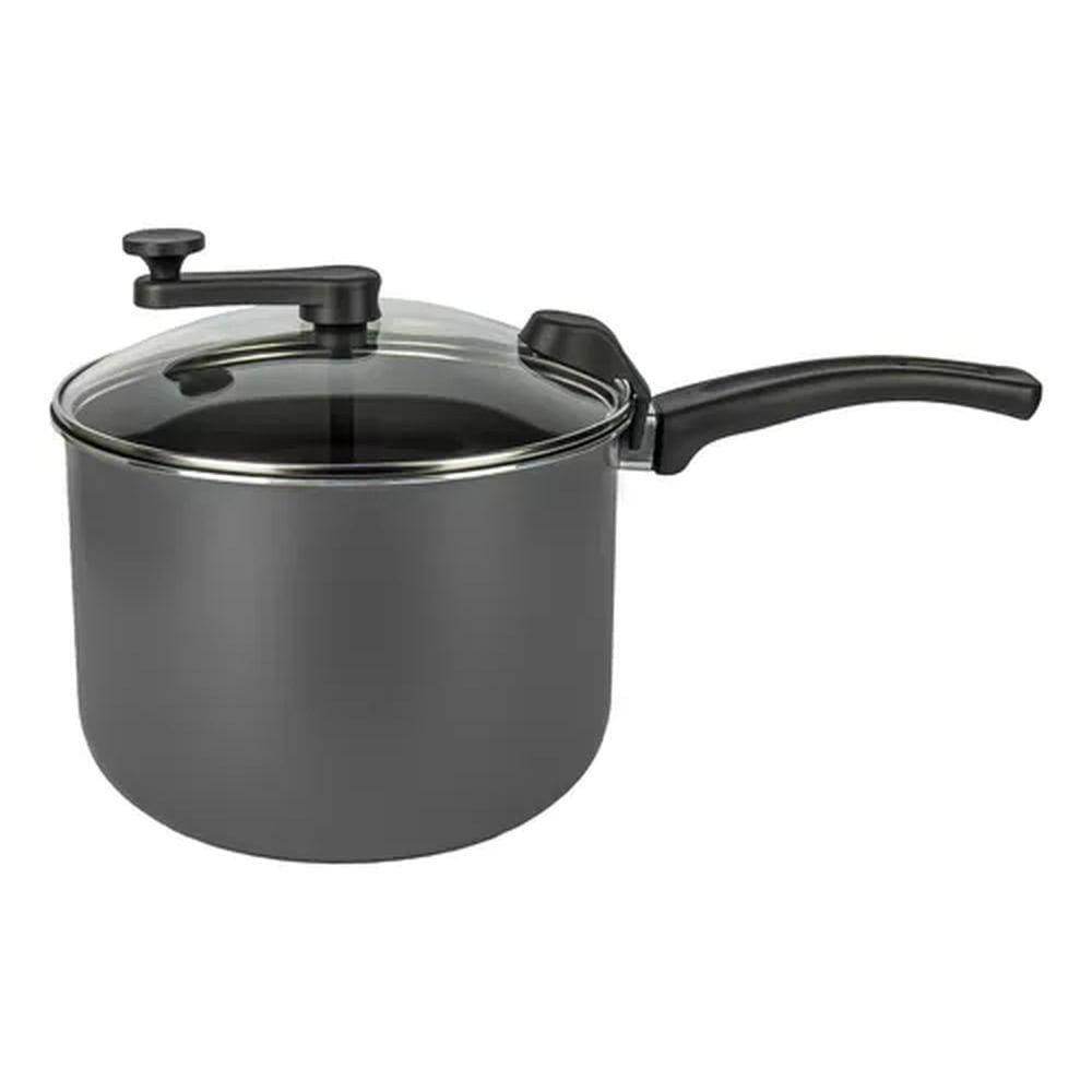 Pipoqueira Antiaderente 4,5L Tampa De Vidro GFT - Cozillar