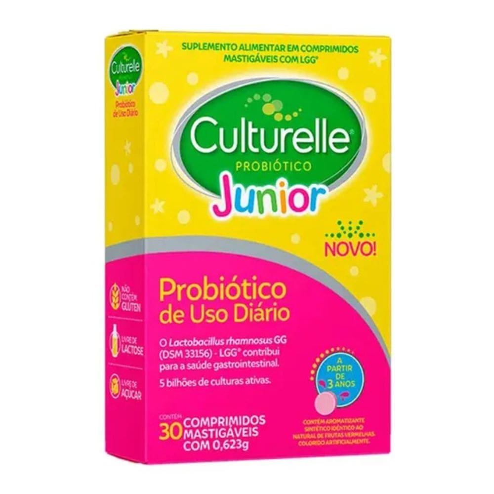 Culturelle Probiótico Junior C/ 30 Comprimidos Mastigáveis