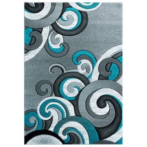 Tapete United Weavers Bristol Rhiannon Turquesa Tapete 80 cm x 130