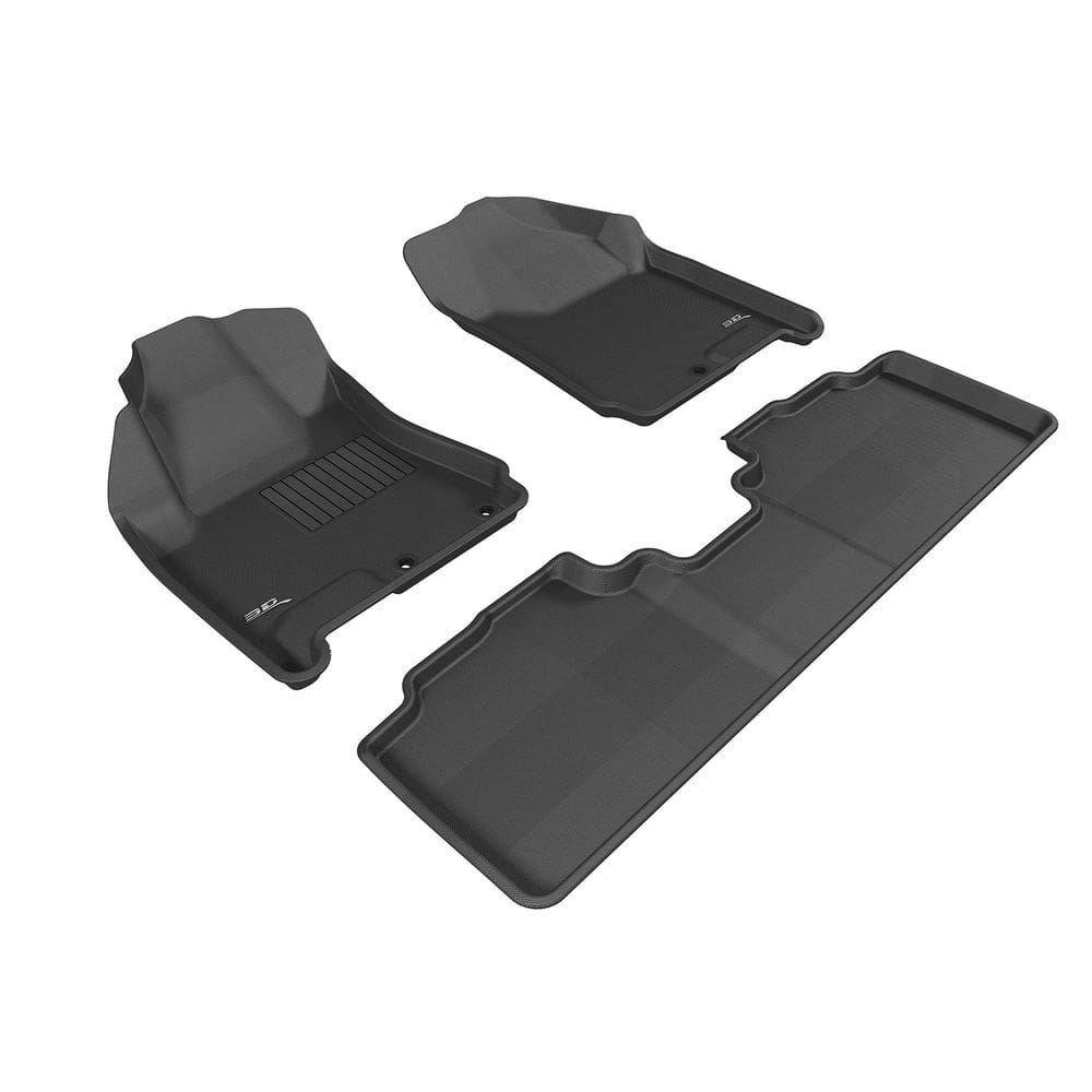 Tapete de chão 3D MaxPider Kagu Black para Cadillac SRX 2010-2016