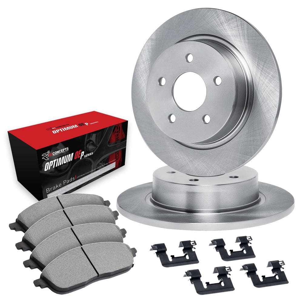 Kit de freio traseiro R1 Concepts com rotores para Lexus HS250h e RAV4