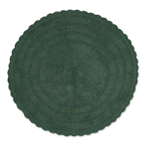 Tapete de banho DII Crochet Collection Reversível Redondo 70cm Dark G