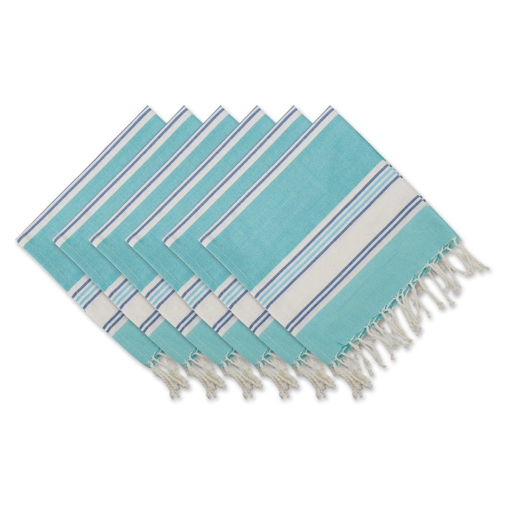 Conjunto de guardanapos DII Seashore Collection Tidal Stripe Fouta x6