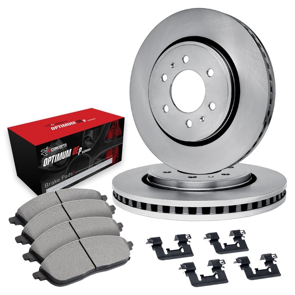Kit de freio R1 Concepts Front com rotores para Nissan 720/D21/Pic