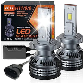 Lâmpada LED Coxcsi H11 Fog Light 32000LM 6500K Pacote com 2