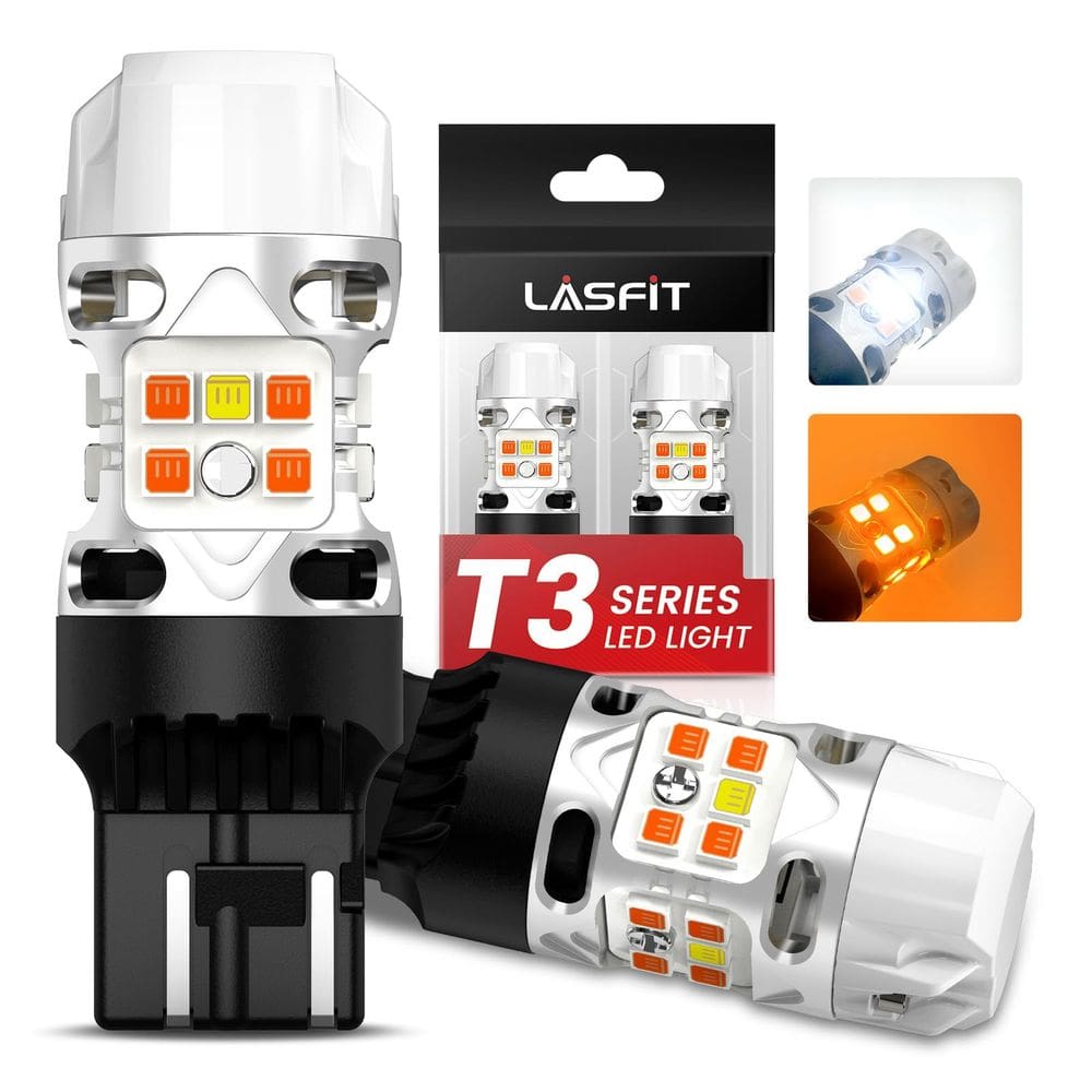 Lâmpada LED LASFIT T3 7443 Switchback para Toyota Tacoma 2024-25