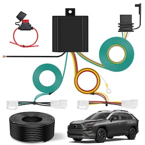 Kit de cablagem de reboque Nilight de 4 pinos para Mitsubishi Outlander PHEV Toyota RAV4 RAV4 Prime