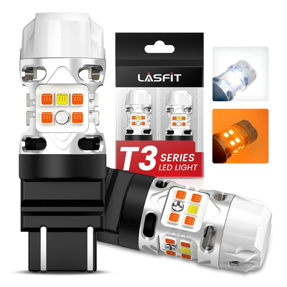 Lâmpada LED LASFIT T3 4257 4257NA Switchback Front Turn Signal