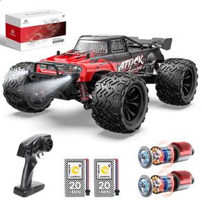 Carro RC DEERC 9500E All Terrain em escala 1:16 de 40 KPH com 2 baterias