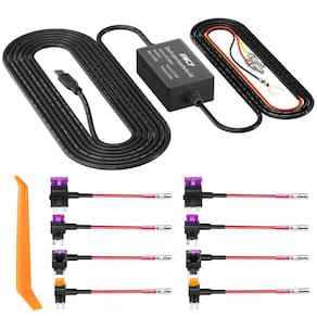 Kit de fio rígido para câmera de painel IIWEY N5/N7, cabo de 4 m, 12 V-24 V a 5 V