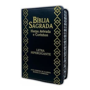 Bíblia Letra Hipergigante Luxo Com Harpa Gospel Evangélica