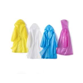 Capa de Chuva Infantil com Capuz Impermeável Reutilizável Criança