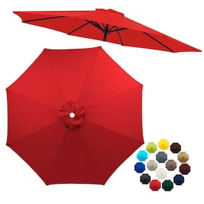 Substituição do dossel de guarda-chuva de pátio LZXNFZY 10 pés vermelho
