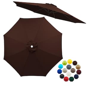 Substituição do dossel de guarda-chuva de pátio, café de 10 pés, proteção UV
