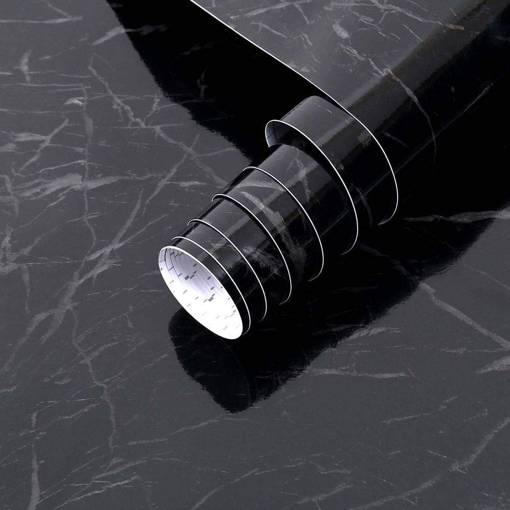 Papel de parede Arthome Black Marble 60x508cm autoadesivo