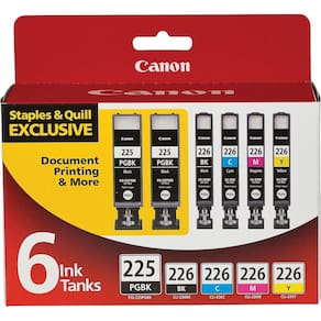 Cartucho de tinta Canon PGI-225/CLI-226 Pacote econômico de 6 cores
