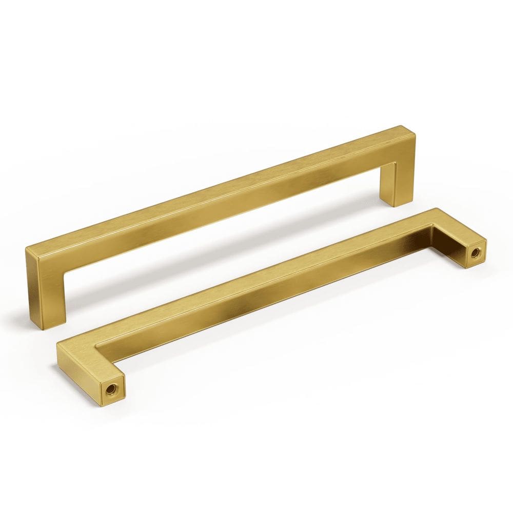 Alças de gabinete homdiy Gold 192 mm Hole Centers, pacote com 6