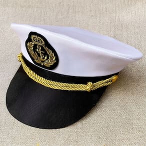 Chapéu Boina Quepe Temático Fantasia Carnaval Festa Estilo do Chapéu:Marinheiro Branco