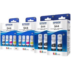 KIT 12 REFIL TINTA PARA EPSON autêntico T544 L3110 L3150 L3250 COLOR
