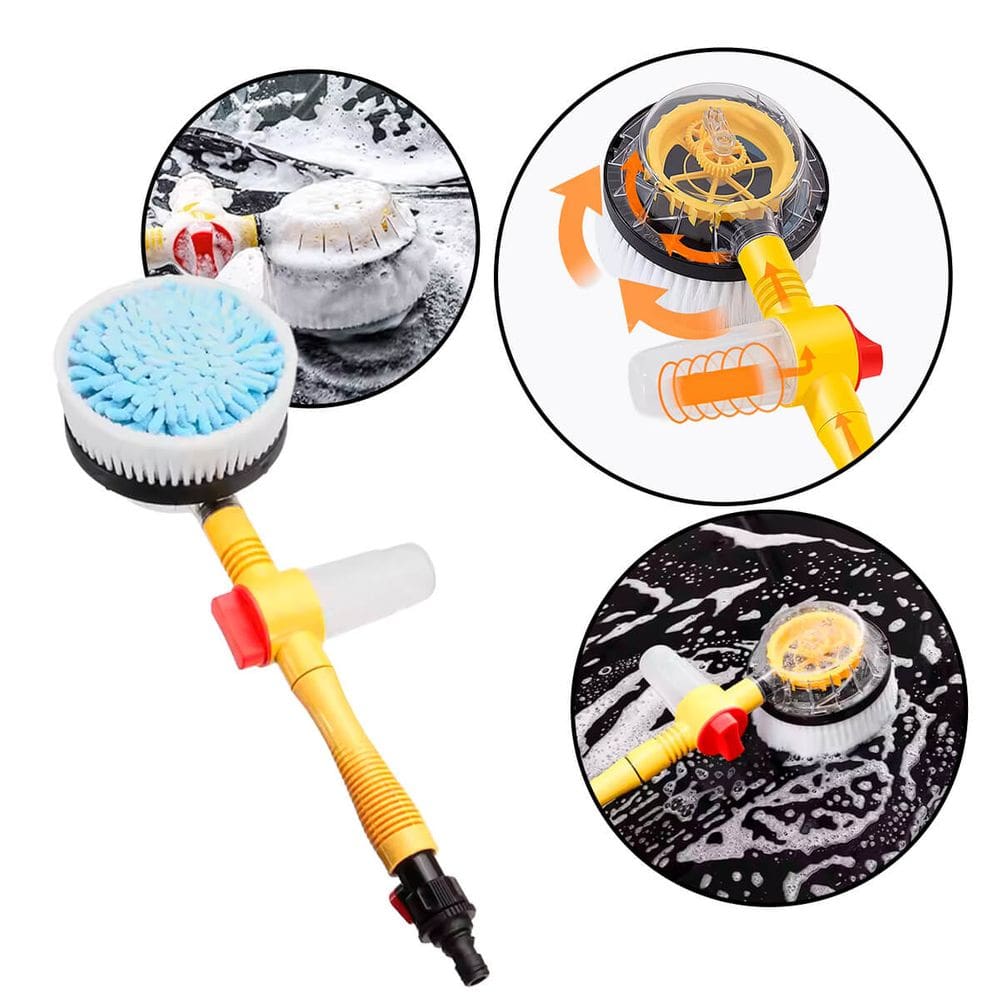 Escova De Alta Pressão Giratória  Para Lavagem Carro Moto