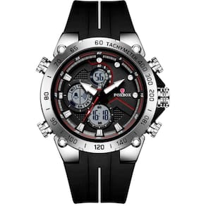 Relógio Masculino Militar Esportivo Dual Display A Prova D´agua Preto Prata
