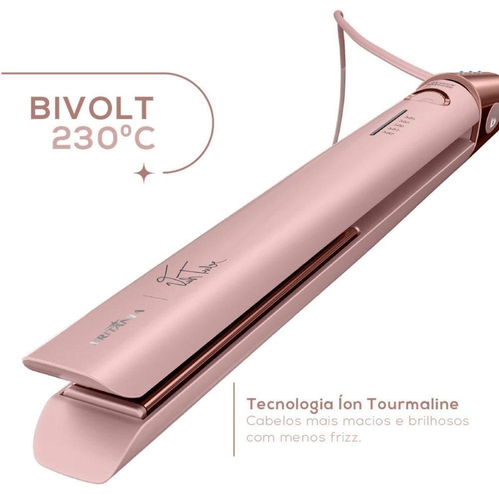 Prancha Britânia Linha Viih Tube Bivolt 230°C BPR04 Bivolt