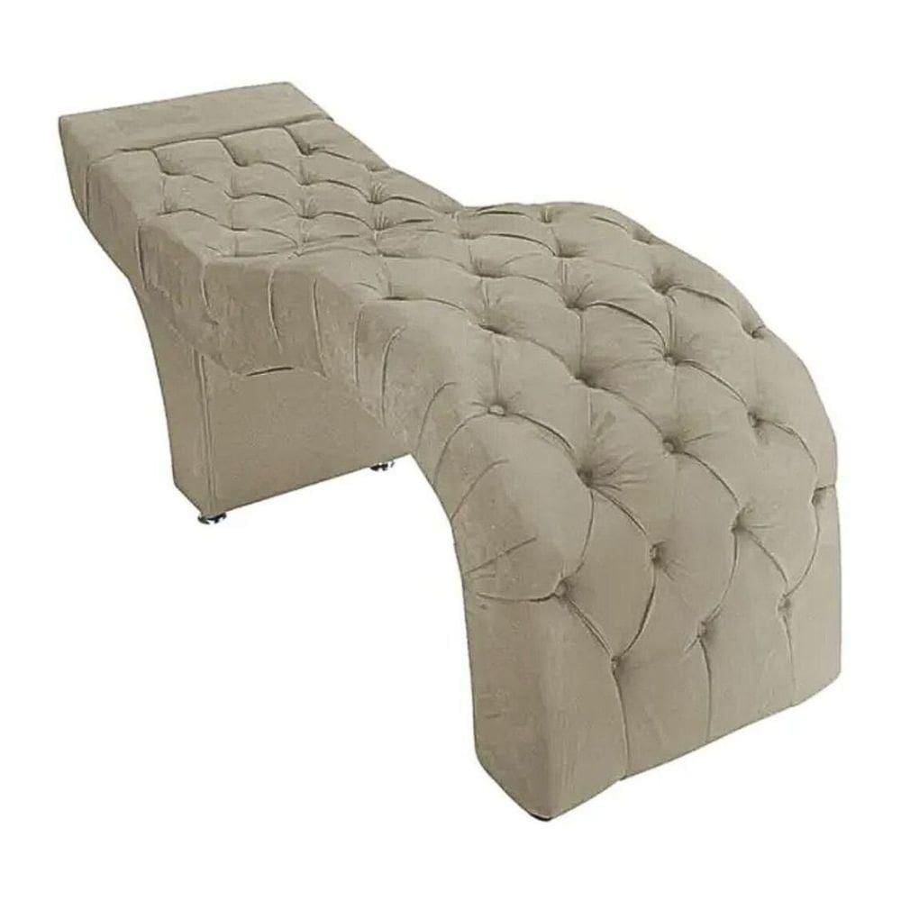 Maca Estofada Estética Cílios Salão Spa Suede Adriana Bege