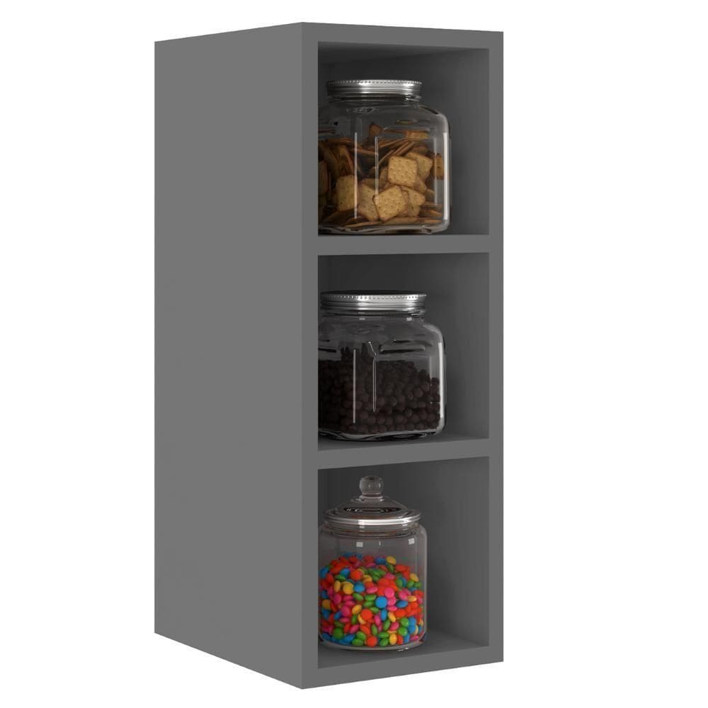 Nicho Aéreo Adega Vertical 20cm Pérola Z34 Grafite - Mpozenato