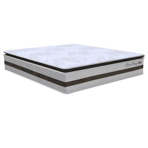 Colchão Box Casal 138cm Molas Ensacadas Soft Pillow Love Story Bege-marrom - Gazin