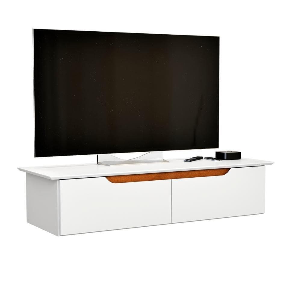 Rack Aparador Suspenso Flow Com 2 Portas Basculante Branco