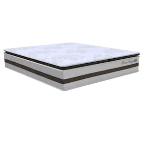 Colchão Box Casal King Size193cm Molas Ensacadas Soft Pillow Love Story Bege-marrom - Gazin