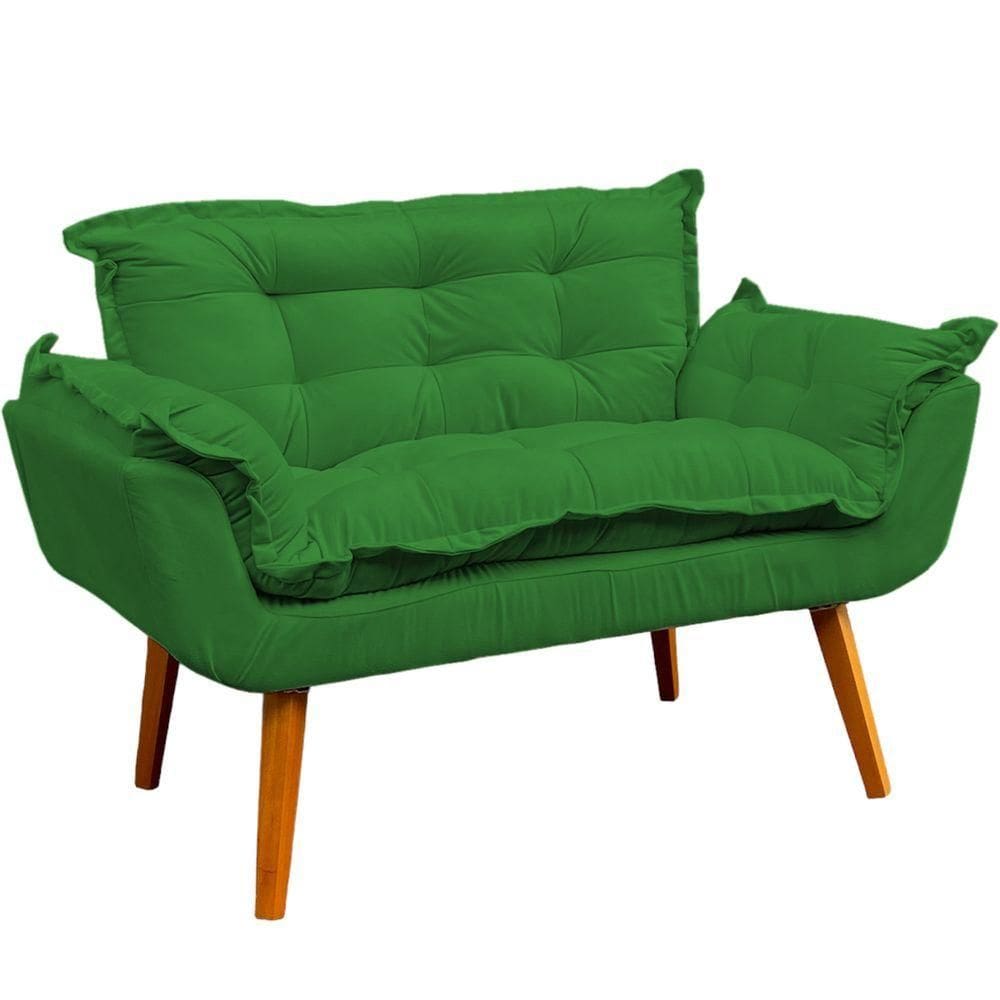 Namoradeira Decorativa Para Sala Recepção Consultório Escritório Manicure Alice Suede