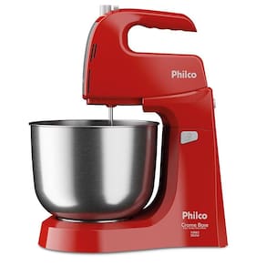 Batedeira Philco Crome Base Inox Turbo Duo Mixer 4L550W110V