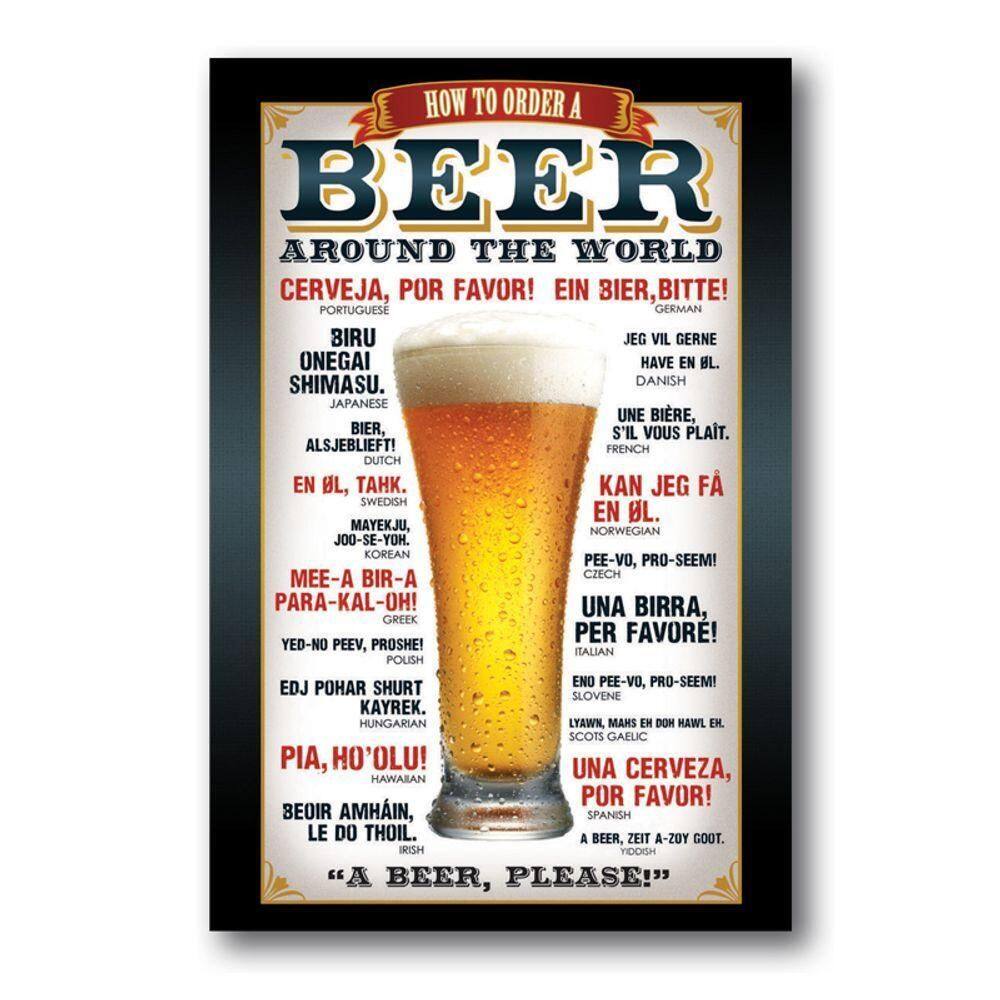 Placa Decorativa Beer Cervejas Frase Mdf 20x30 Cm