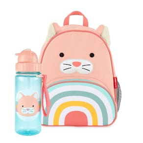 Kit Mochila Infantil e Garrafa Flip Zoo Gatinha - Skip Hop