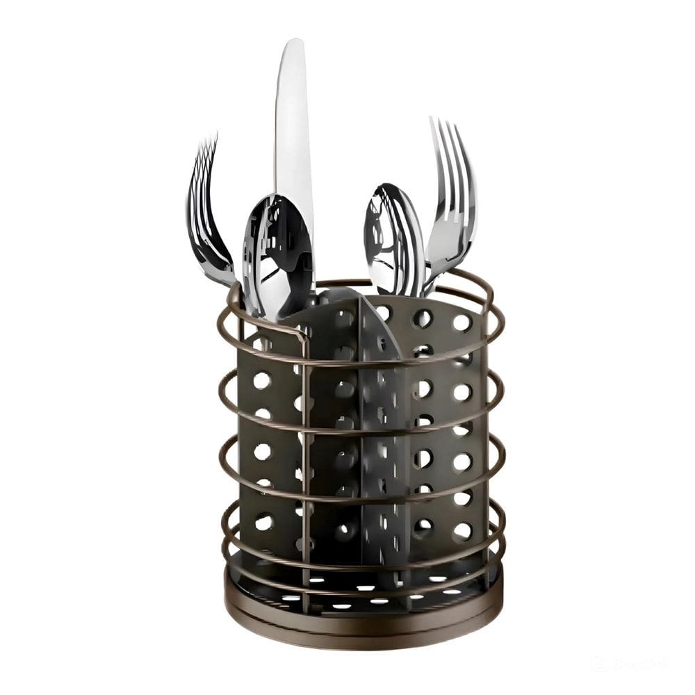 Escorredor Porta Talheres Utensílios De Cozinha Organizador Cor Café - 974CF