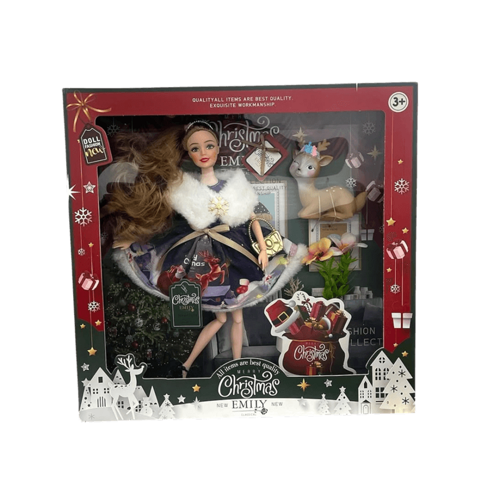 Boneca Natal Emily - Boneca de Colecao - Merry Christmas - Emily Classical TERRACO