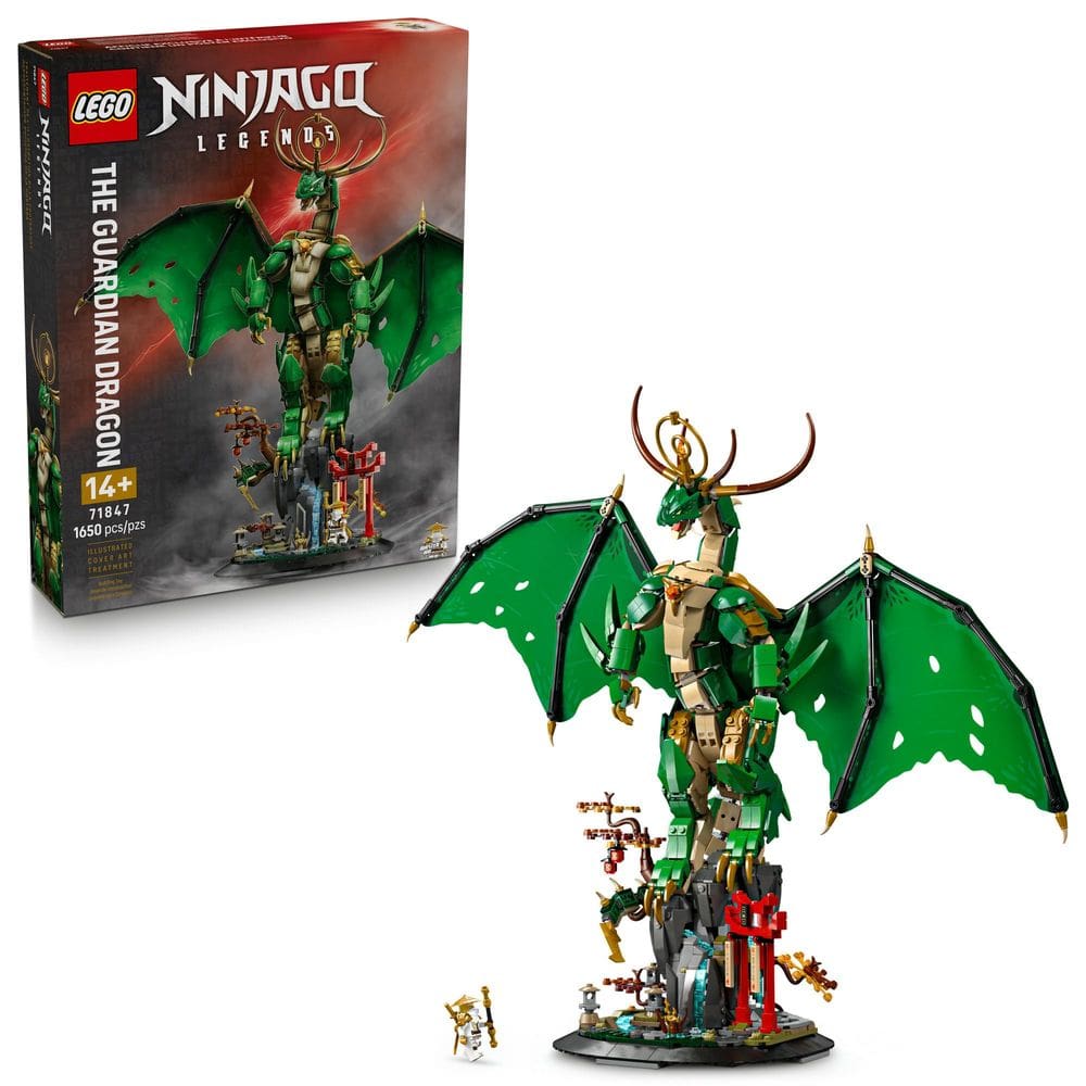 Kit de construção de modelos LEGO NINJAGO The Guardian Dragon 71847