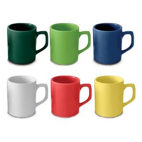Jogo Xicaras De Cafe 6 Peças 85ml Coloridas Canecas Ceramica Class Home