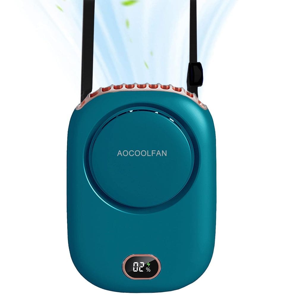 Ventilador portátil AOCOOLFAN Ventilador de pescoço portátil USB recarregável