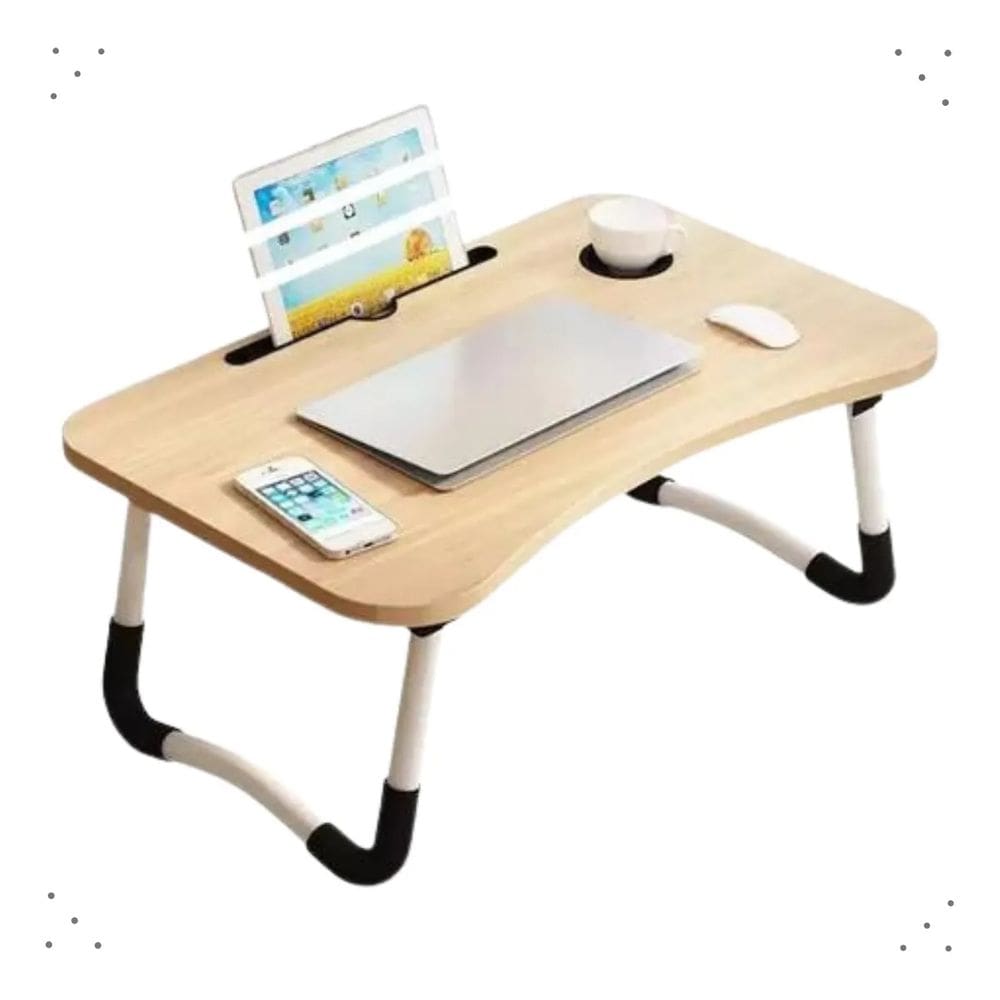 Mesa Portátil Dobrável P/ Notebook Cama Home Office Refeição 60x40