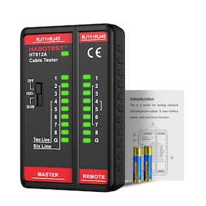 Testador de cabo de rede HABOTEST HT812A RJ45 RJ11 Port 60V