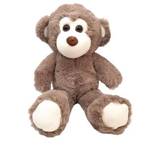 Pelúcia Animalzinho Macaco Marrom 35cm R3395 - BBR Toys