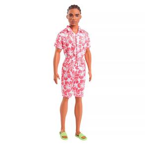Boneco Ken Fashionista Negro com Macacão Coral Havaiana 235 DWK44 HYT99 - Mattel