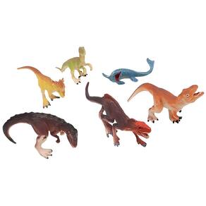 Conjunto de Animais Parque dos Dinos com 6 pçs R3278 - BBR Toys