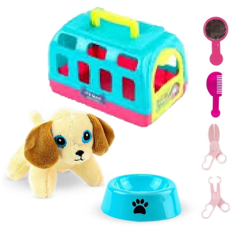 My Mini Pets House com Caixa de Transporte e Acessórios R3208 - BBR Toys